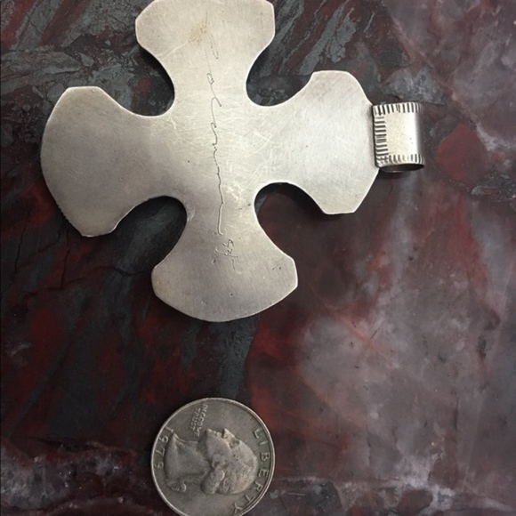 ONYX, SS, and BRASS PENDANT - Picture 3 of 4